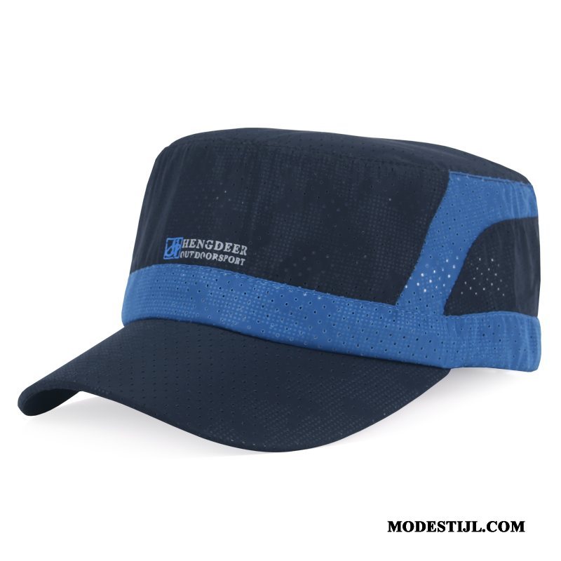 Heren Hoeden Korting Mode Droog Snel Vrouwen Zonnebrandcrème Sport Marineblauw