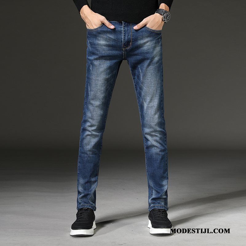 Heren Jeans Kopen Casual Broek 2019 Elastiek Spijkerbroek Jeans Zwart