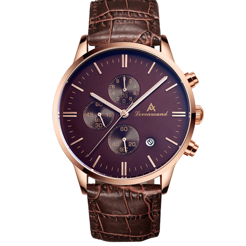 Heren Polshorloge Goedkoop Mannen Trend Quartz Horloge Mode Waterdicht Roze Bruine Zwart Gouden